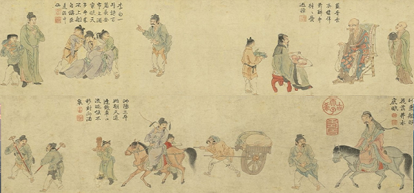 杜甫描写盛唐时酒中八仙:李白斗酒诗百篇,长安市上酒家眠。天子呼来不上船,...